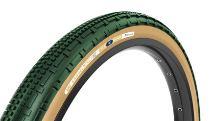 PANARACER plášť Gravelking SK - 700 , kevlar , British Racing Green , Brown sidewall