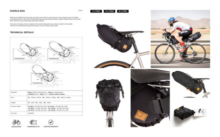 Restrap Saddle Bag podsedlová brašňa, 14 l, čierna