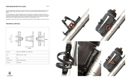 Restrap Side Release Bottle Cage košík, čierna