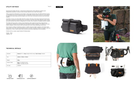 Restrap Utility Hip Pack ľadvinka/taška na riadidlá, 6 l, biela