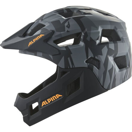 ALPINA Cyklistická prilba RUPI black-camo orange matt