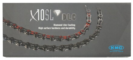 KMC Reťaz DLC 10 čierna 1/2" x 11/128", 116 článkov