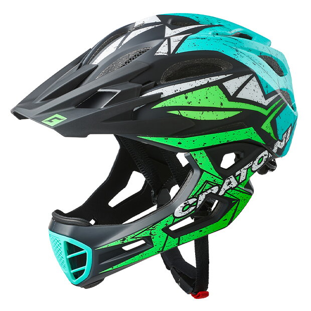 Prilba CRATONI C-Maniac Pro Black/Lime/Turquoise Matt - L/XL (59-62cm)