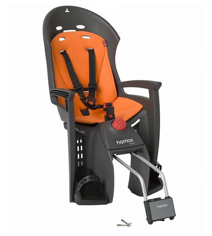 Detská sedačka HAMAX Siesta Grey/Orange