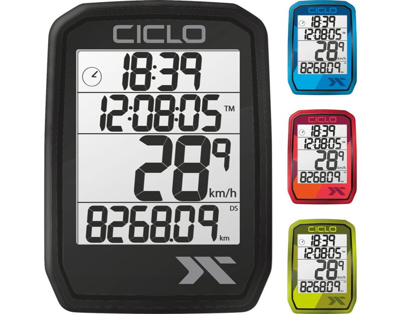 Tachometer CicloSport Protos 105 drôtový - Red