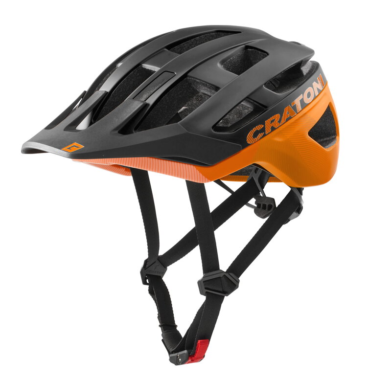 Prilba CRATONI AllRace Black/neon Orange Matt - S/M (52-57cm)