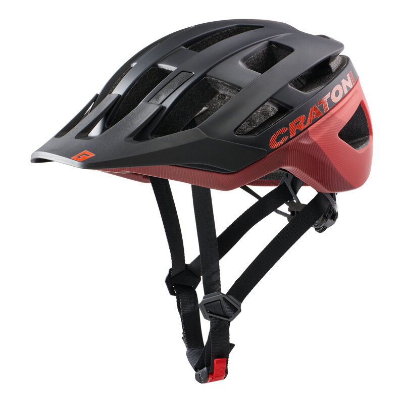Prilba CRATONI AllRace Black/Red Matt - S/M (52-57cm)