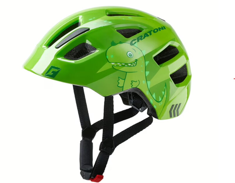 Dětská helma CRATONI Maxster Dino Green Glossy  - S (48-53 cm)
