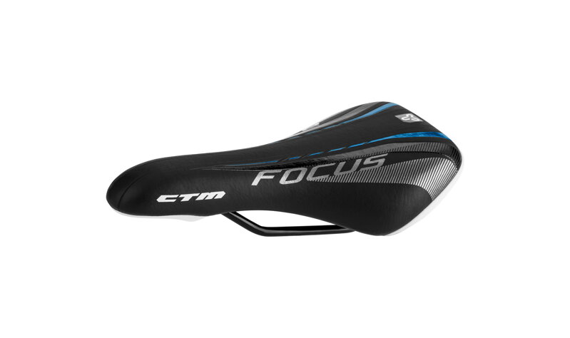 Sedlo CTM detské Rocky, čierna/ modrá, 24''