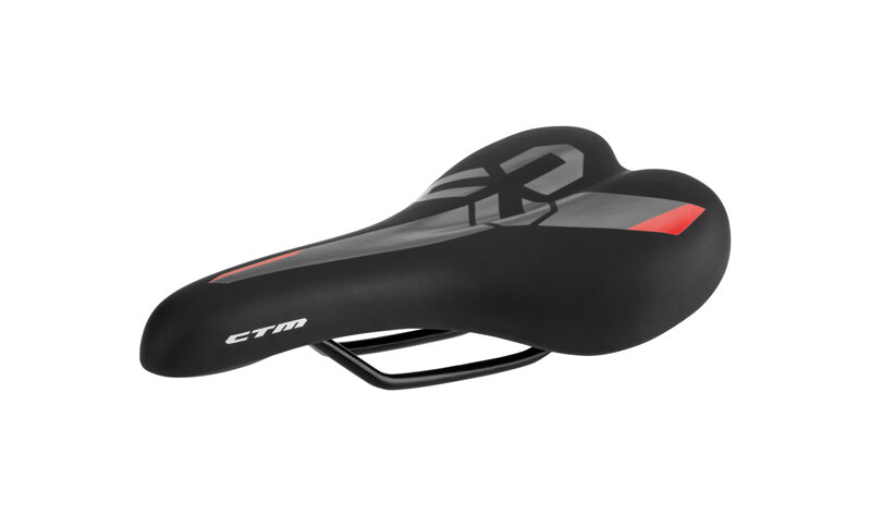 Sedlo CTM Twister, čierna/červená