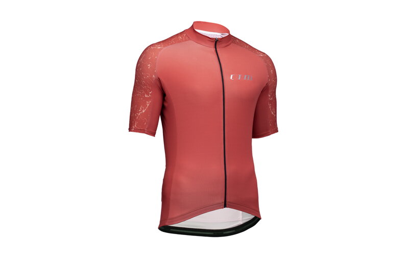 Dres CTM ROAK , na zips, tehlová  červená, S