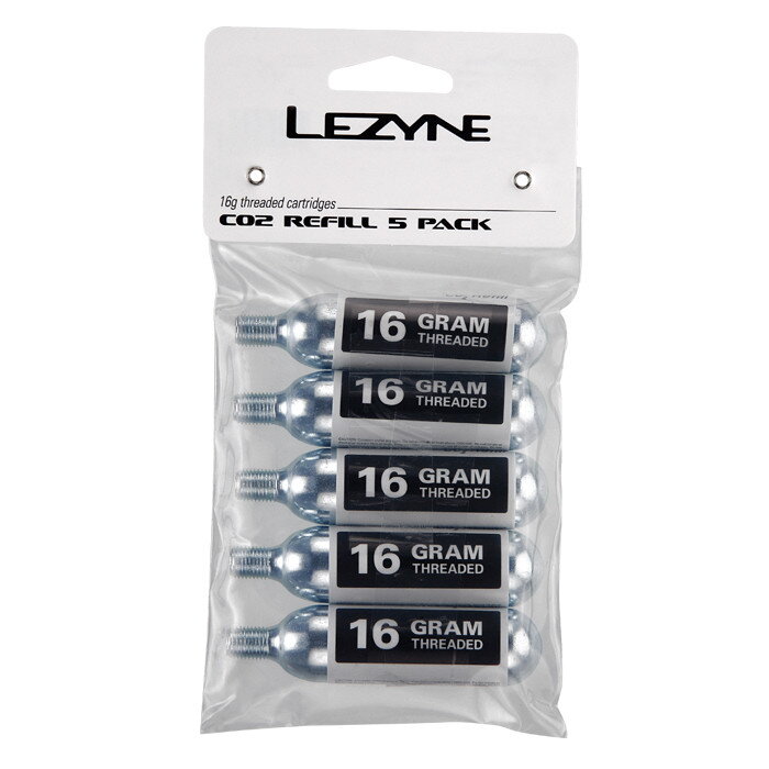 Lezyne bombičky CO2 balenie 5 ks, 16g, závit