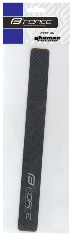 FORCE nálepka pod reťaz stredný rozmer, karbón