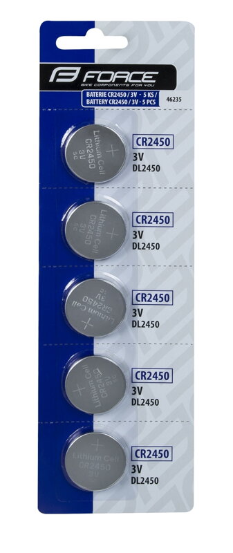 Force baterie mincové CR2450 / 3V 1 x 5 ks