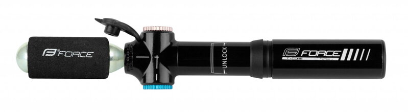 FORCE pumpa T-COMB CO2 Al kombinovaná, čierna
