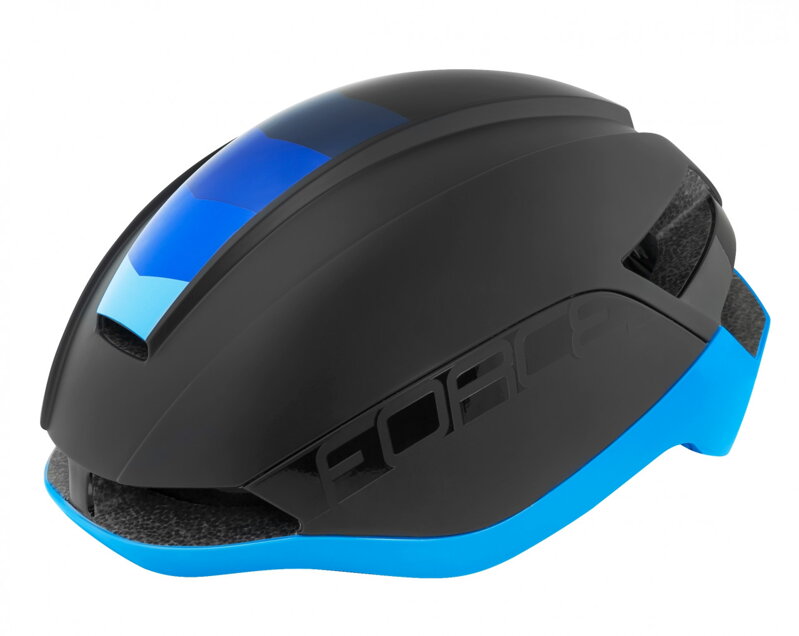 FORCE prilba ORCA, čierna matná - modrá