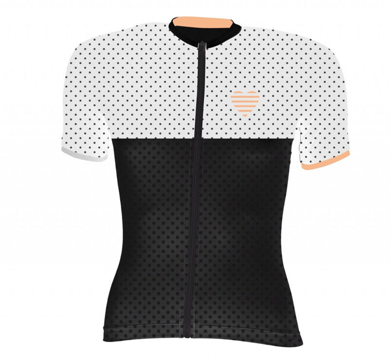 Force dres POINTS dámský kr. rukáv, černo-bílý