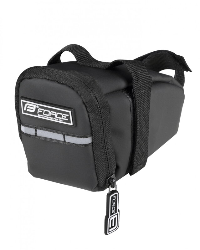 FORCE brašňa pod sedlo DOCK suchý zipS, čierna