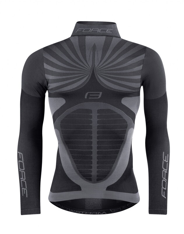 FORCE rolák funkčný Snowstorm, dlhý rukáv, čierny