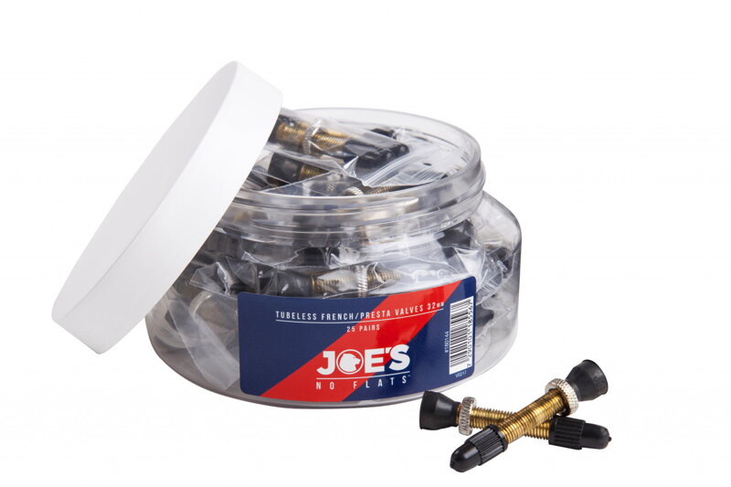 JOE´s NO-FLATS sada bezdušových ventilkov FV - 32mm (25párov)
