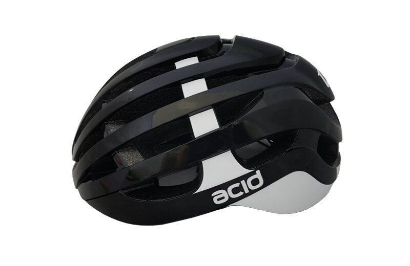 Extend cyklistická prilba ACID, S/M (54-58cm), black-white, shine