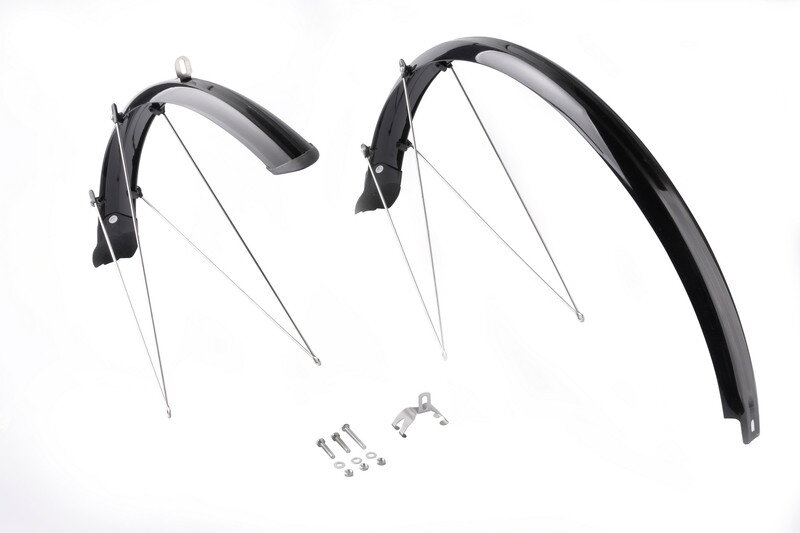 Blatníky plastové 28" čierne + vzpery