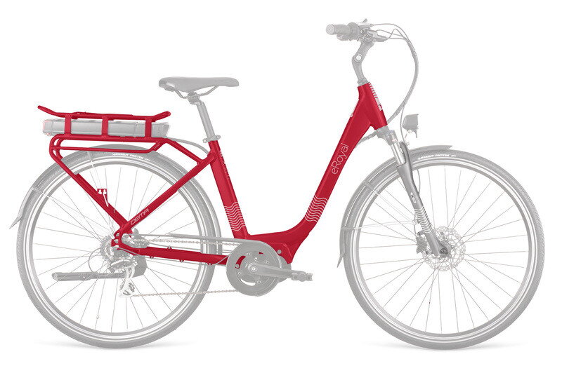 DEMA rám E-ROYAL-E MODEST UNI RAGE, Red-white