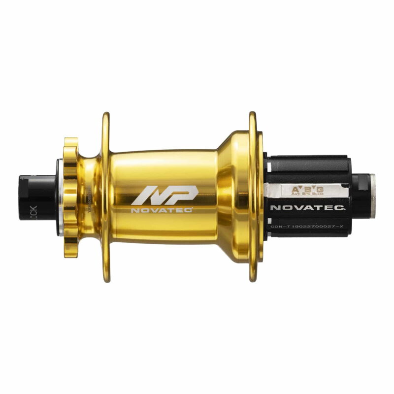 Novatec XD602SB/A-B12-ABG zadný náboj, 6-dier, 32 dier, 12x148 mm, Shimano HG, anodized gold, OEM