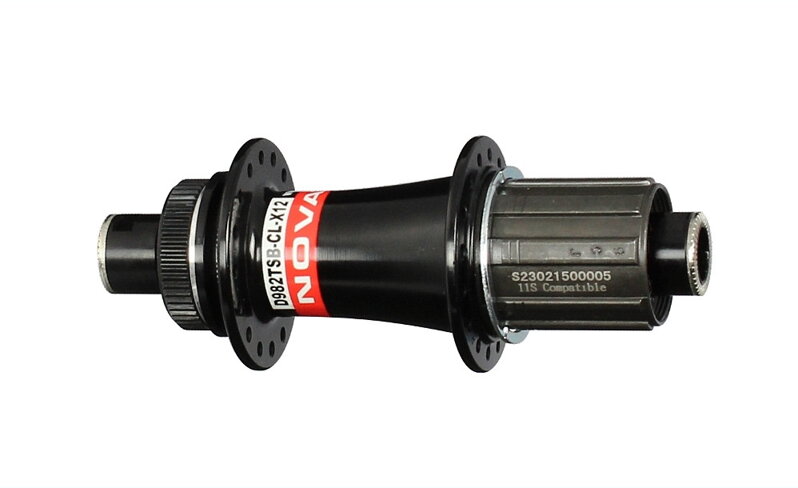 Novatec D982TSB-CL-X12-11S zadný náboj, 28 dier, 12x142 mm, Center Lock, orech Shimano HG, OEM