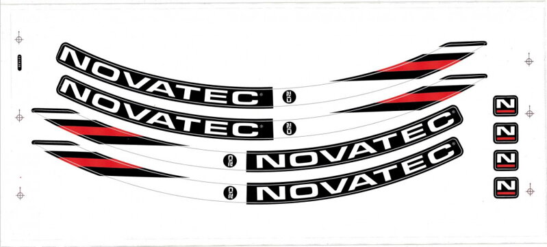 Novatec Stickers for loose rim, MTA20C-29xW20, W/MATT TRANSP. FILM (FLOWTRAIL 29)