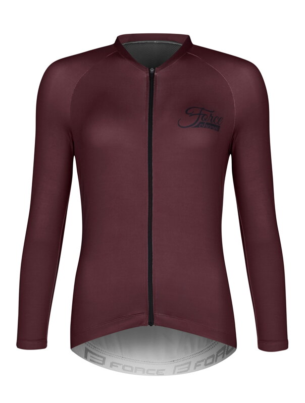 Force dres CHARM UNI dlhý rukáv, bordová