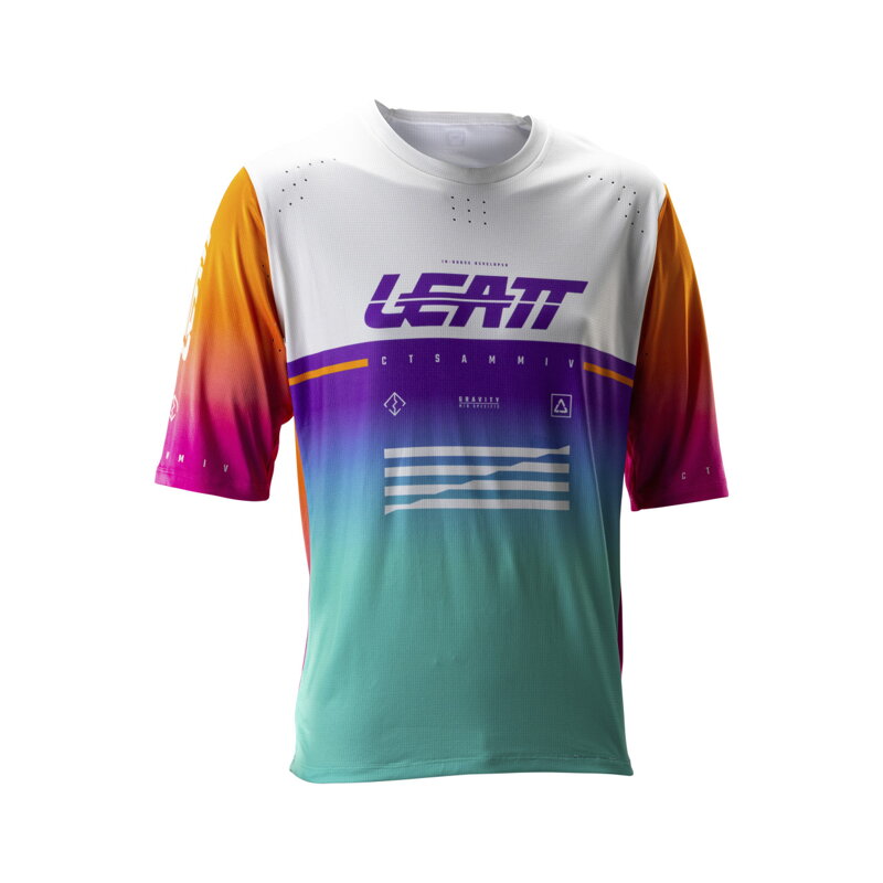 LEATT dres krátky rukáv MTB Gravity 4.0  , Pinata Purple