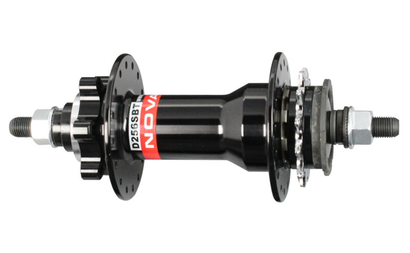 Novatec D256SBT, zadný náboj, 32 dier, M10x185x135, 12-zubový, OEM