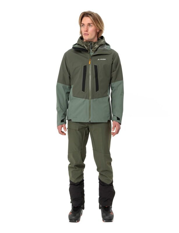 Vaude hardshell bunda Monviso 2,5L, dámska, zelená (kaki)