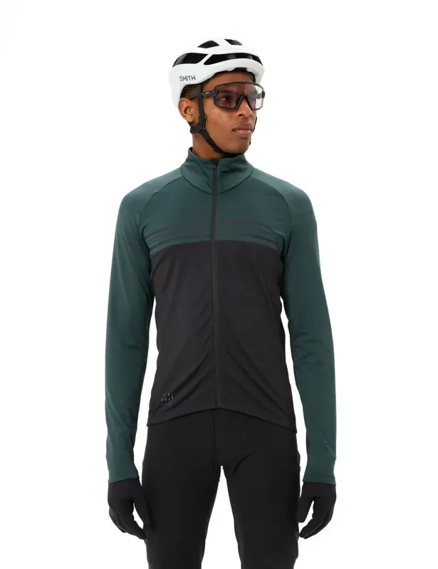 Vaude cyklistický dres s dlhým rukávom Posta III, pánsky, deep pond