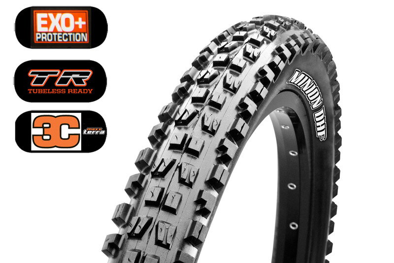 Maxxis plášť Minion DHF 27.5x2.50 WT EXO+ TR 120TPI 3C Maxx Terra, kevlar