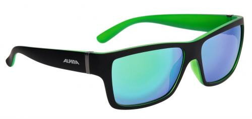 ALPINA Okuliare KACEY čierno-zelené matné sklá CERAMIC mirror zelené S3