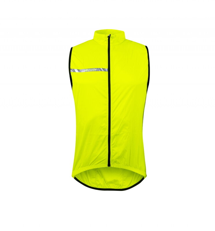 FORCE vesta WINDPRO KID neprefúkavá, fluo