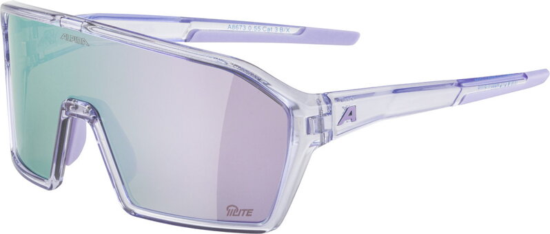 ALPINA Cyklistické okuliare RAM lilac-transp. gloss Q-Lite purple