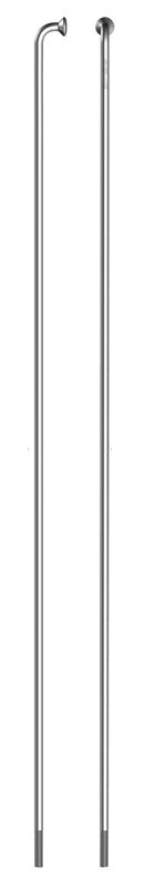 SAPIM špice LEADER INOX 14mm polyax J-bend strieborné 10ks 282mm