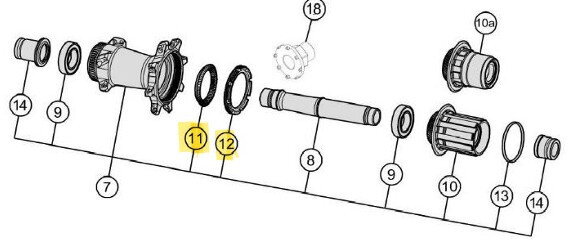 VISION PRS 72T/46T Helical Key ROAD