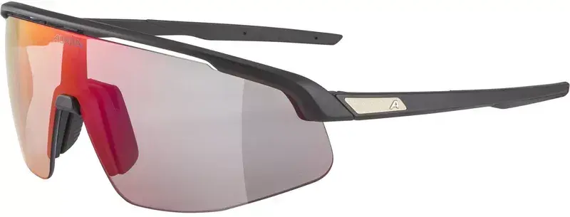 Alpina fotochromatické okuliare TURBO PRO black matt QV rainbow