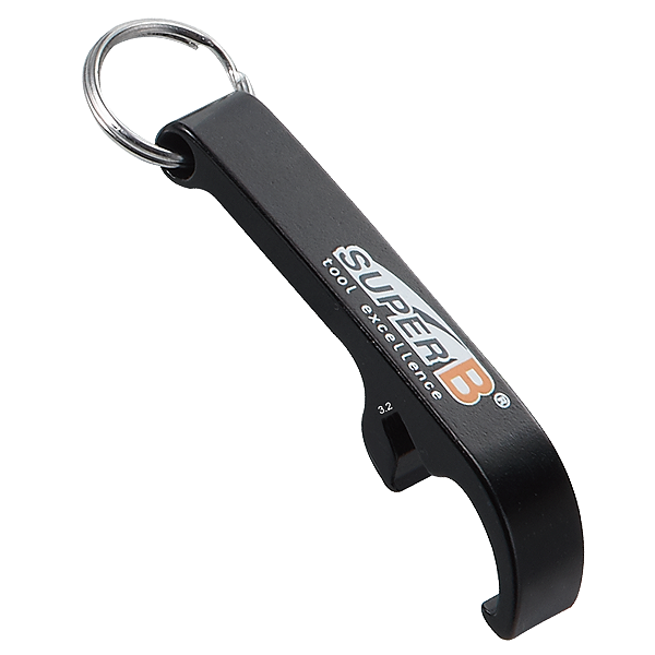 Super B kľúčenka - otvárač na fľaše a kľúč na špice 3,2mm