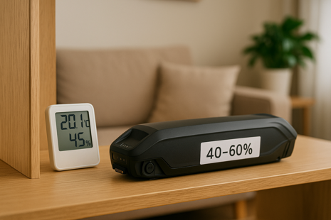 Skladovanie batérie elektrobicykla cez zimu: správny postup, aby nestratila kapacitu