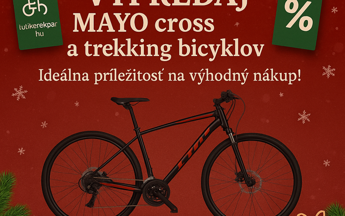 Výpredaj krosových a trekingových bicyklov MAYO – ideálna šanca na výhodný nákup!